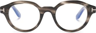 Tom Ford Eyewear Occhiali tondi - Marrone