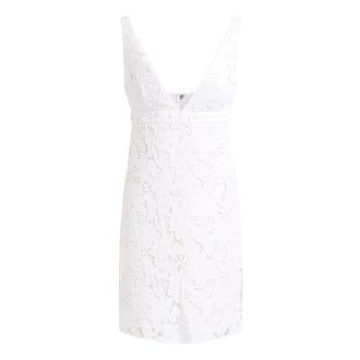 Michael Kors Party Dresses, female, White, Size: 2XS Corded Floral Lace Mini Dress