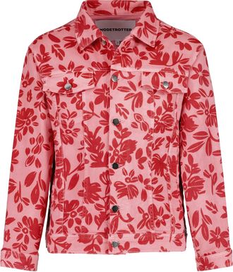 Modetrotter Veste Rom&eacute;o Fokis Coton Imprim&eacute; Rouge