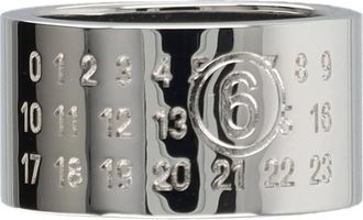 Maison Margiela Numeric Wide Ring - unisex - Ringen - Grijs - 45 MM - Accessoires