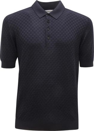 Goes Botanical Goes Botanical - Polo Scacchi - Heren - Truien - Blauw - Maat: S Wol