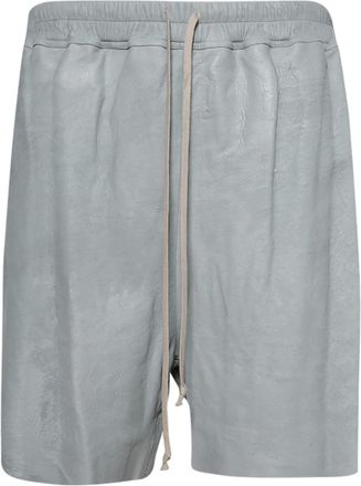 Rick Owens Shorts in pelle - Blu