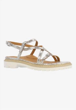 L'Amour Des Pieds Womens Danilo Leather Sandal In Brown