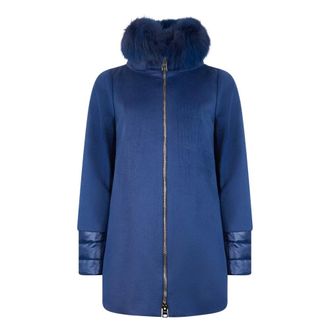 Herno Dames, Jassen, Blauw, Maat: M Kasjmier