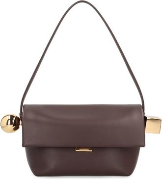 Jacquemus Rond Carre Leather Crossbody Bag