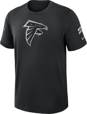 Nike Atlanta Falcons Salute to Service Slub Nike Mens Dri-FIT NFL T-Shirt in Black | 034900AA22-AEG
