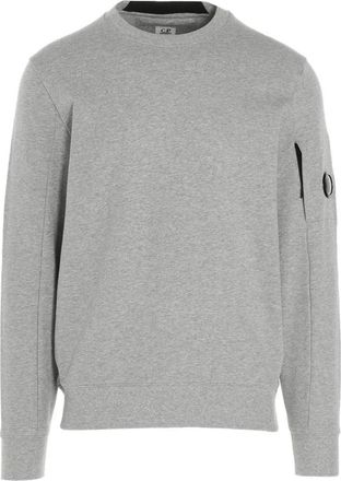 C.P. Company Diagonaal Geweven Sweatshirt - Heren - Sweatshirts - Grijs - M - Katoen - Hoodies & sweatvesten