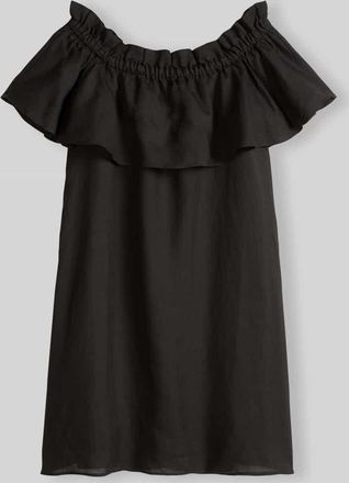 Marc O'Polo Figurumspielendes Kleid mit Carmen-Ausschnitt in Black, Gr&ouml;&szlig;e 34