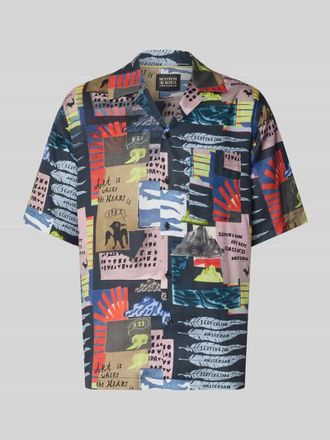 Scotch & Soda Freizeithemd mit Knopfleiste in Marine, Gr&ouml;&szlig;e XL