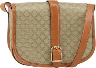 Celine Pre-owned Plastic Cross Body Bag - Dames - Vintage Schoudertas - Beige - ONE Size - Vintage