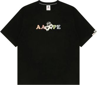 Aape By A Bathing Ape T-shirt con stampa - Nero