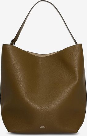 Toteme Handgefertigte Ledertasche mit Korn-Textur und G&uuml;rtel