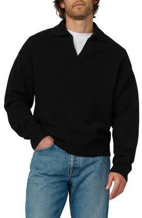 Joe's Relaxed Johnny Collar Wool Sweater in Black at Nordstrom Rack, Size Xx-Large