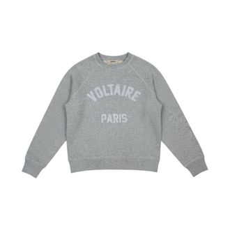 Zadig&Voltaire Upper Sweatshirt - female - Zadig & Voltaire - Sweatshirts - Gray - XS - Sweatshirts & Hoodies