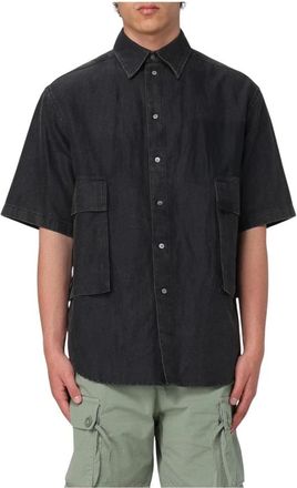 Wood Wood Hombre, Camisas, Negro, Talla: S