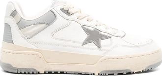 Golden Goose Forty Two Leather Upper Toe Heel And Spur Rubber Star