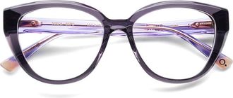 Etnia Barcelona Ninfa Cat-Eye Sunglasses with Translucent Purple Acetate Frame