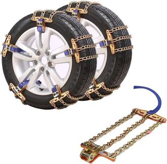 OEM Cadenas De Nieve Universales Aptas Para Coches, Todoterrenos Y Camiones. Tama&ntilde;o Mediano, Compatibles Con Neum&aacute;ticos De 205 A 225 Mm