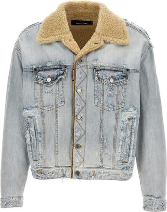 Dsquared2 Light Blue Distressed Jacket