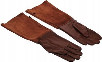 OEM 1 Par Guantes Jardiner&iacute;a Piel Vacuno Largos Ligeros
