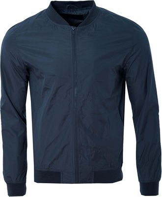 SOULSTAR Mens Mash Bomber Jacket Smart Casual Zip Up Long Sleeve 100% Polyester Navy XL