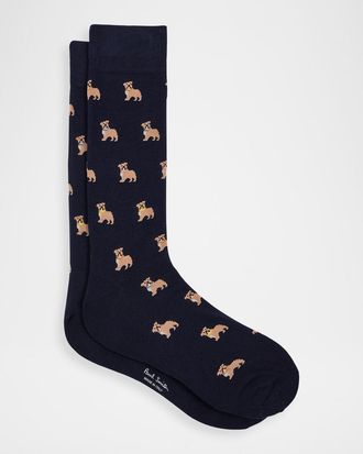 Paul Smith Mens Irwin Bulldog Crew Socks