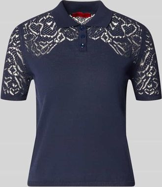 Max & Co. Slim Fit Strickpullover aus reiner Baumwolle Modell LONZA in Marine, Gr&ouml;&szlig;e XL