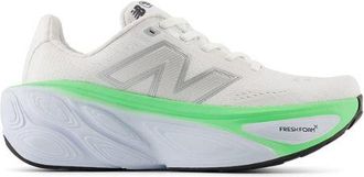New Balance Womens Fresh Foam X More v5 in White/Blue/Green Synthetic, size 3.5 Narrow