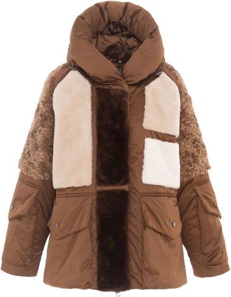 Urban Code Bj 20459 Jas - Dames - Winterjassen - Bruin - M - Polyester - Jassen