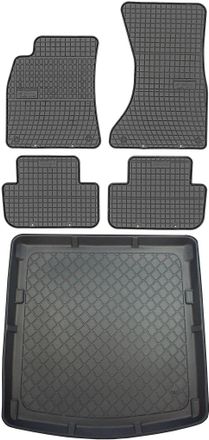 OEM Juego De Alfombrillas De Goma Para Coche Y Alfombrilla Para Maletero Para Audi A4 B8 Sed&aacute;n (enero De 2008 - Octubre De 2015)