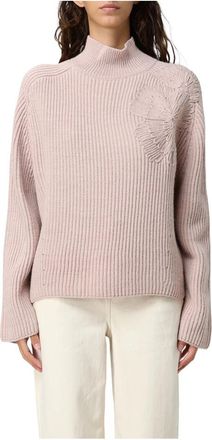 Liu Jo Stijlvolle Sweaters voor Vrouwen - Dames - Coltruien - Roze - XS - Truien & Vesten