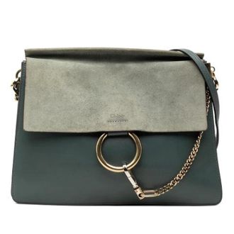 Chlo&eacute; Pre-owned Cross Body Bags, female, Blue, Size: ONE SIZE Pre-owned Leather Crossbody Bag