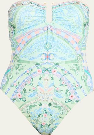 Camilla Midsummer Mosaics Bandeau One-Piece Swimsuit