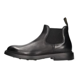 Doucal's Schoenen, Heren, Zwart, 44 EU, Leer, Triumph Beatles Enkellaarzen