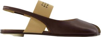 Maison Margiela Schoenen, Dames, Bruin, 35 EU, Leer, Anatomic Numeric Slingback