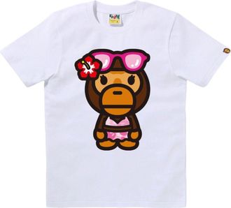 A Bathing Ape Big Baby Lisa Summer T-Shirt White 2M20-210-302-WHT