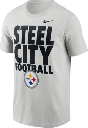 Nike Pittsburgh Steelers Essential Nike Mens NFL T-Shirt in Grey | N1990BB7L-U7G