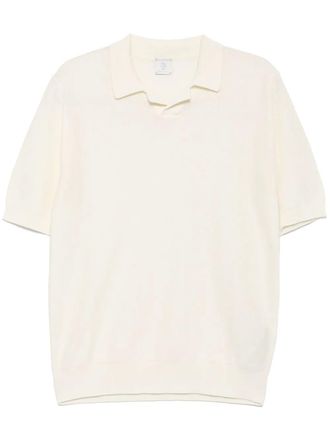 Eleventy V-neck polo shirt - White