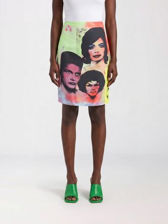 Versace Gonna a tubino in seta stampata