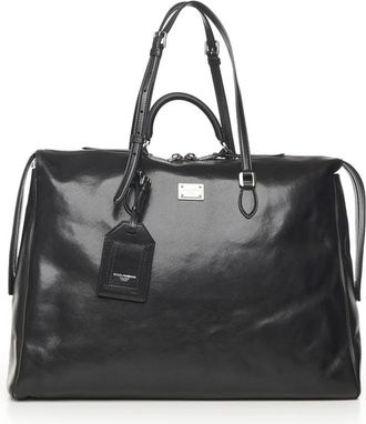 Dolce & Gabbana Laptoptas - Heren - Laptoptassen - Zwart - ONE Size - Leer - Tassen