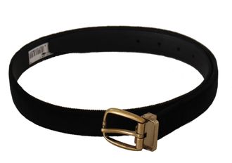 Dolce & Gabbana Velvet Riem Zwarte Stijl