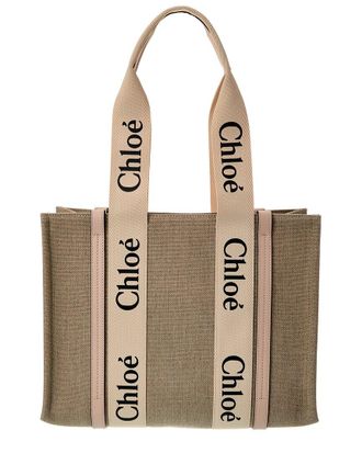 Chlo&eacute; Dnu Pack Chloe Woody Medium Canvas & Leather Tote