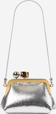 Jacquemus Silver Berlingot Clutch