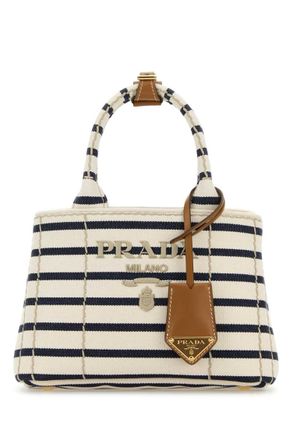 Prada Off White Jardiniere Tote