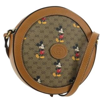 Gucci Pre-owned Cross Body Bags, female, Beige, Size: ONE SIZE Pre-owned Vintage Micro GG Shoulder Bag
