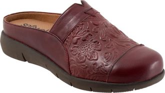 Softwalk San Marcos Tooling Mule in Dark Red at Nordstrom, Size 5.5