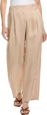Nation Ltd Del Full Leg Linen-Blend Trouser