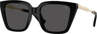 Burberry Be 4473U Zonnebrillen - Dames - Zonnebrillen - Zwart - 52 MM - Accessoires