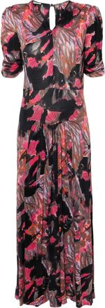 Missoni 1970s graphic-print maxi dress - women - Viscose/Elastane/Polyester - S/M - Black