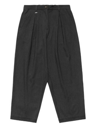 Metalwood Studio pinstriped trousers - Grey